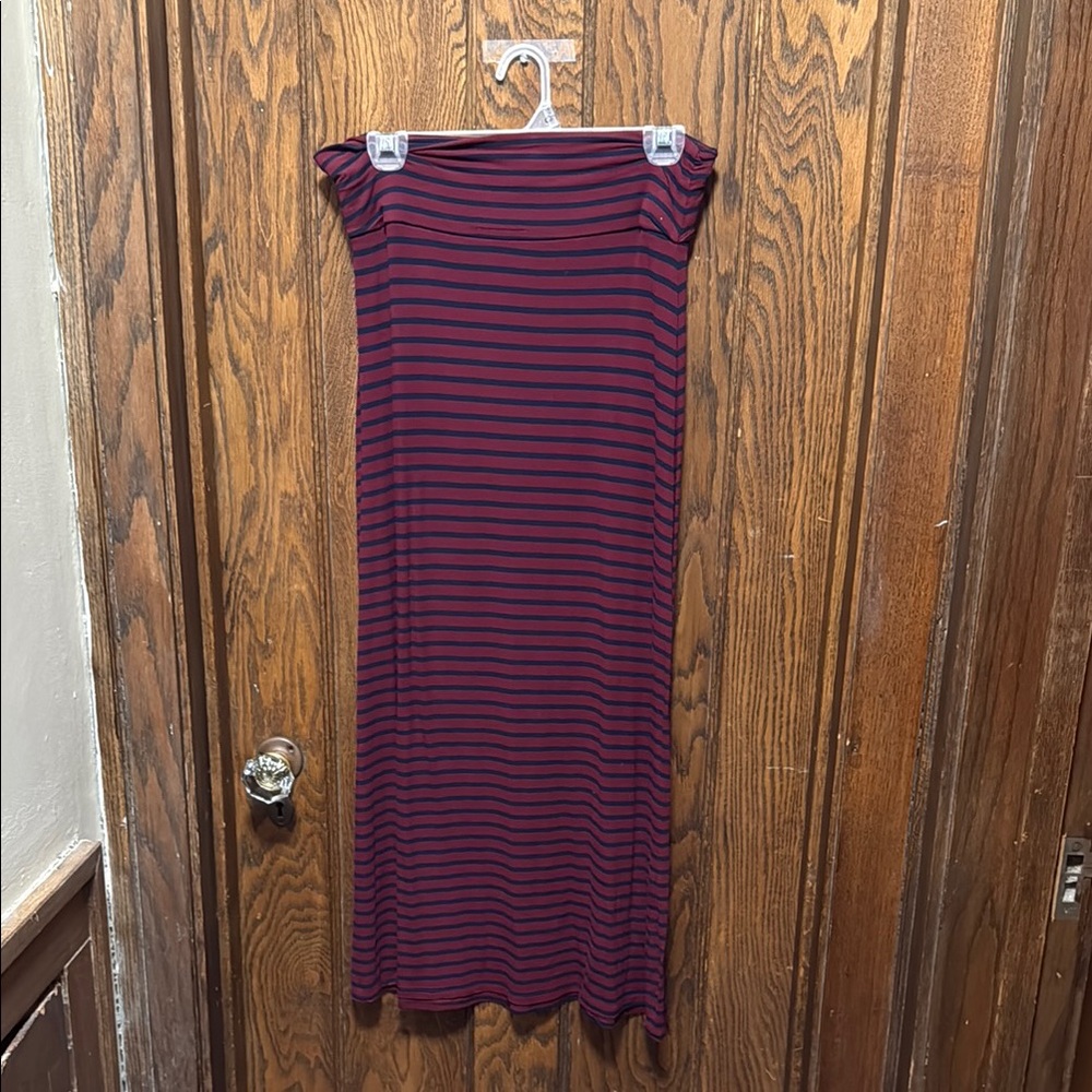 Striped JCrew Maxi Skirt